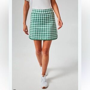 Tuckernuck Green Checkered Skort